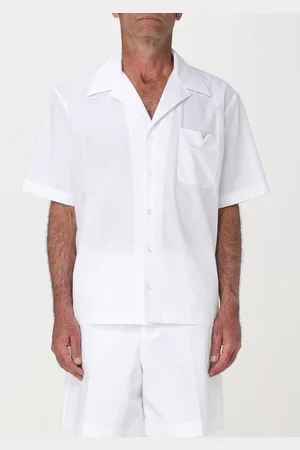 VALENTINO Camicia in popeline con logo metallico