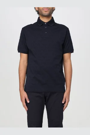 Emporio Armani Polo in cotone con logo jacquard
