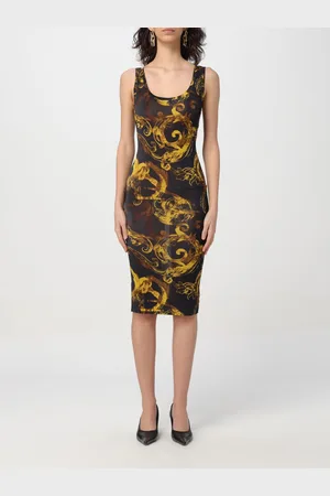 VERSACE Abito in tessuto stretch stampato