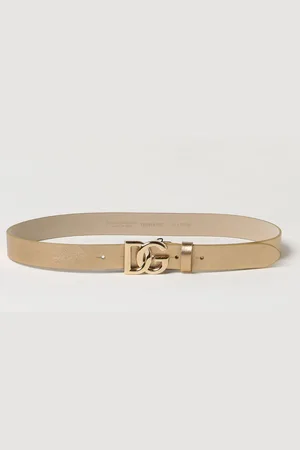 Dolce & Gabbana Cintura in pelle metallizzata