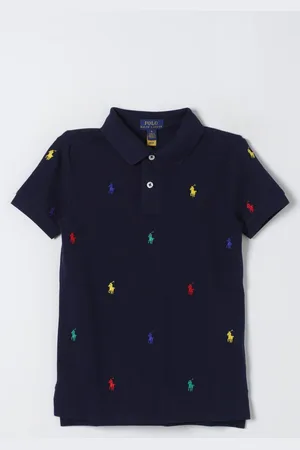 Ralph Lauren Polo in piquet di cotone con logo ricamato