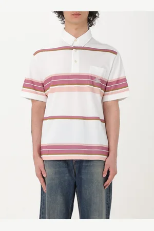 Etro Polo in piquet di cotone con motivo a righe