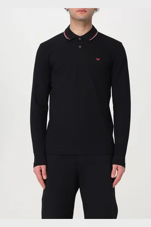 Emporio Armani Polo in piquet di cotone con logo