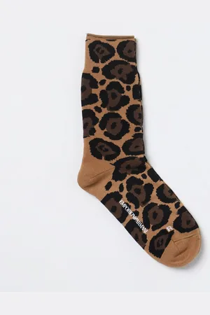 Emporio Armani Calze in cotone stretch stampa animalier