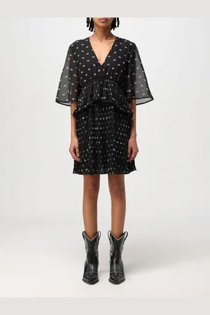 Ganni Abito con mini logo all-over