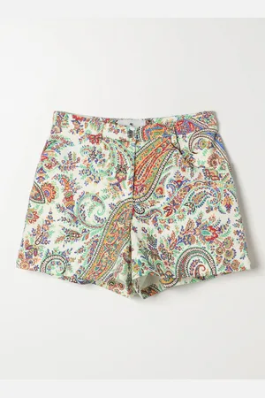 Etro Pantaloncino in cotone con stampa Paisley
