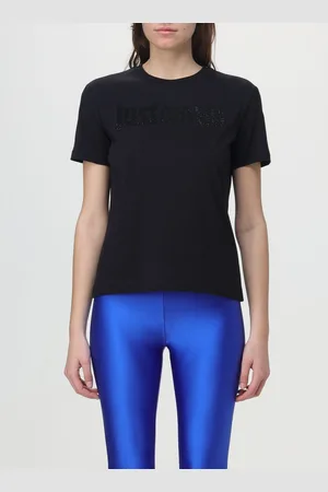 Roberto Cavalli T-shirt con logo di strass