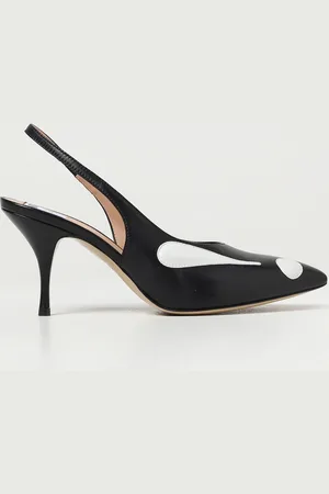 Moschino Slingback Symbols in pelle