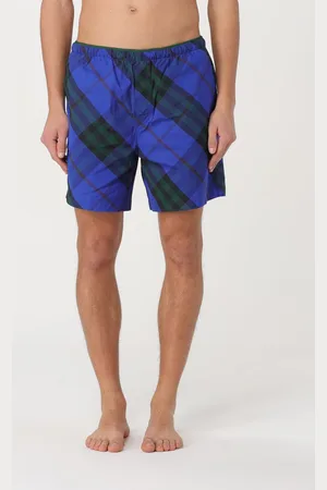 Burberry Costume in lycra con stampa check