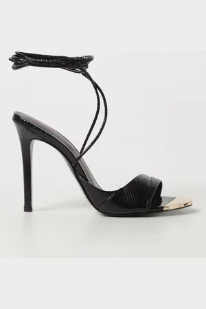 Roberto Cavalli Sandalo in pelle sintetica stampa cocco