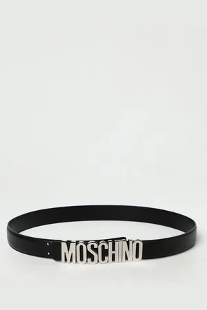 Moschino Cintura in pelle con logo