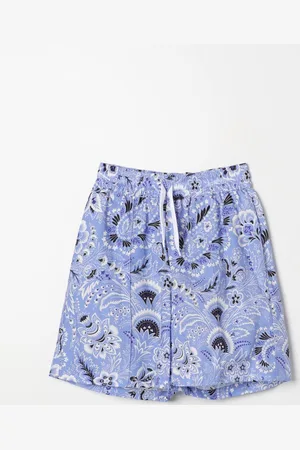 Etro Pantaloncino in cotone con stampa Paisley
