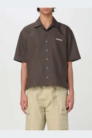 BONSAI Camicia in misto cotone con logo ricamato