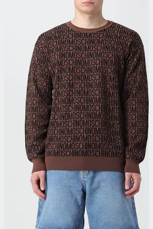 Moschino Maglia a girocollo con logo all-over