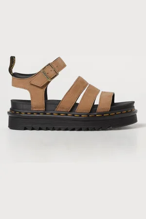 Dr. Martens Sandalo Blaire in pelle martellata