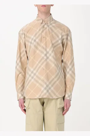 Burberry Camicia Check in popeline di cotone