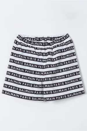 Balmain Costume Kids in nylon con logo all over