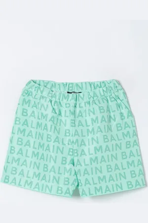 Balmain Costume Kids in nylon con logo all over