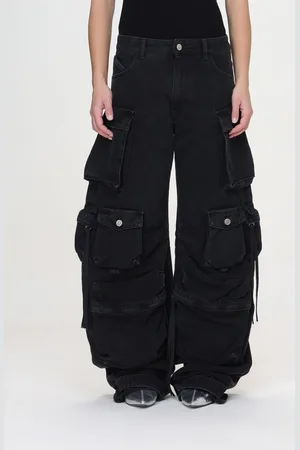 The Attico Pantalone cargo in denim