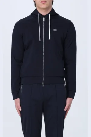 Emporio Armani Felpa in jersey con zip