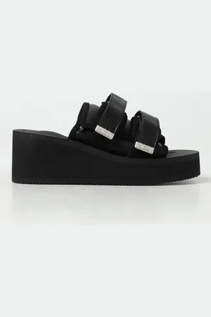 SUICOKE Sandalo Moto Acab in pelle sintetica a grana e neoprene