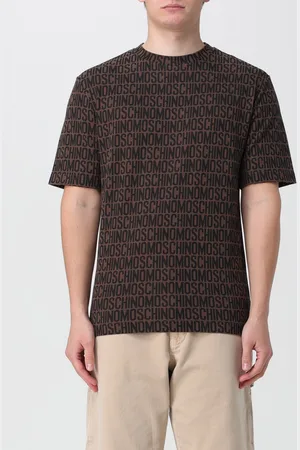 Moschino T-shirt in lana con logo jacquard