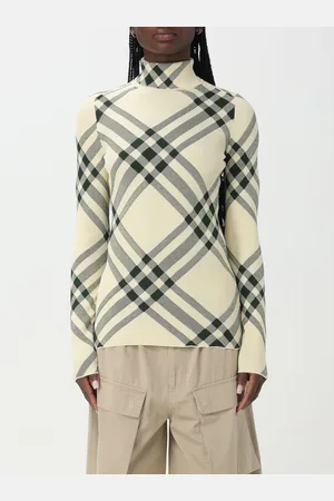 Burberry Maglia in misto viscosa check