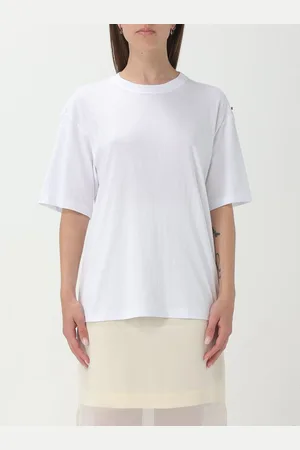 Sportmax T-shirt in cotone con strass