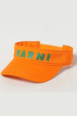 Marni Visiera in cotone con logo