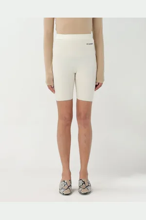 Jil Sander Pantaloncino biker in cotone a coste