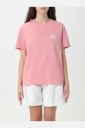 Etro T-shirt in cotone con logo ricamato
