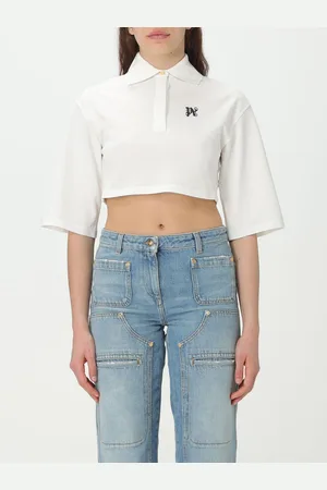 Palm Angels Polo in jersey con monogram