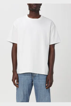 Bottega Veneta T-shirt in cotone a doppio strato rigato