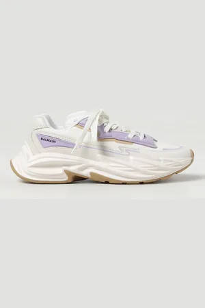 Balmain Sneakers Run Row in nylon e pelle