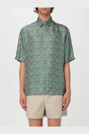 Fendi Camicia in seta con monogram FF all over