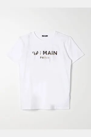 Balmain T-shirt Kids con logo laminato