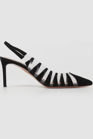 Aquazzura Slingback in pvc e camoscio
