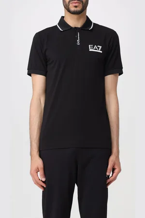 EA7 Polo in jersey con logo