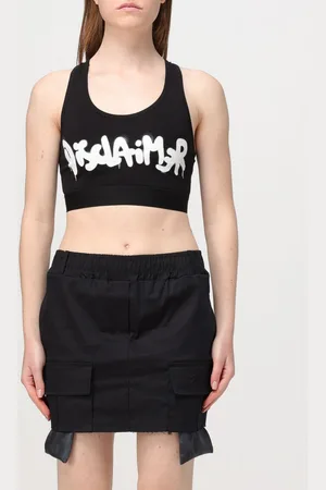 DISCLAIMER Top cropped in cotone stretch