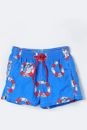 MC2 SAINT BARTH Costume in nylon con stampa shark all over