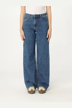KSUBI Jeans in denim con ricamo posteriore