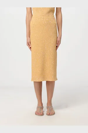 Fabiana Filippi Gonna in cotone stretch con pailettes