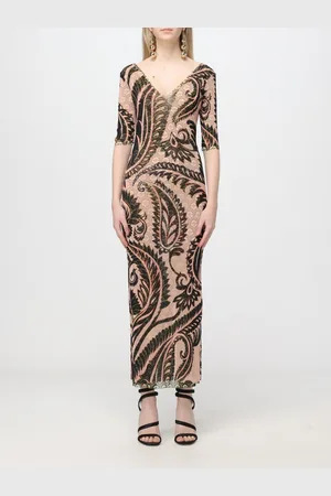 Etro Abito Paisley in tulle stampato