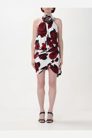 Balmain Abito in viscosa con motivo floreale
