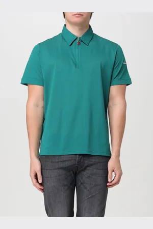 Kiton Polo in piquet di cotone con logo ricamato