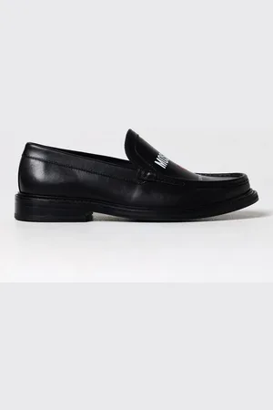 Moschino Mocassino in pelle con logo