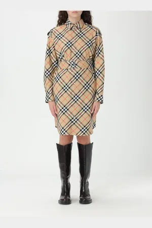 Burberry Abito Vintage Check in cotone stampato