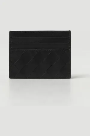 Bottega Veneta Portacarte di credito in pelle intrecciata