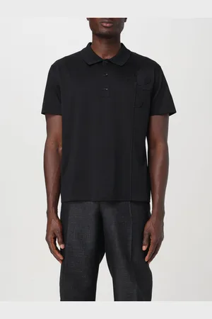 VALENTINO Polo in cotone con fiore embossed