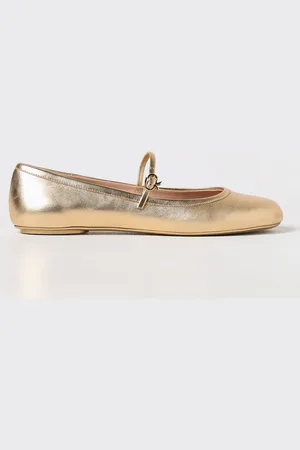 Gianvito Rossi Ballerina Carla in pelle laminata